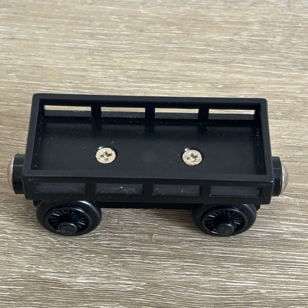 Thomas the Train Black Cargo Car Wood & Plastic for Wooden Railway - 2003